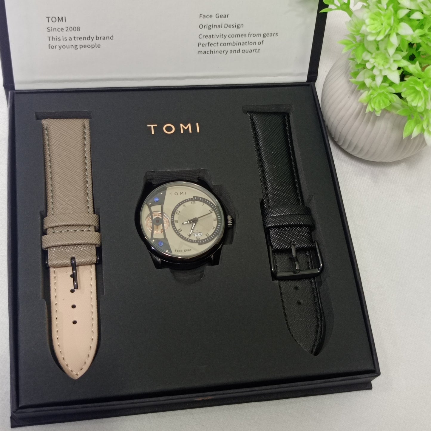 Classic Black Premium Edition With Date - Tomi