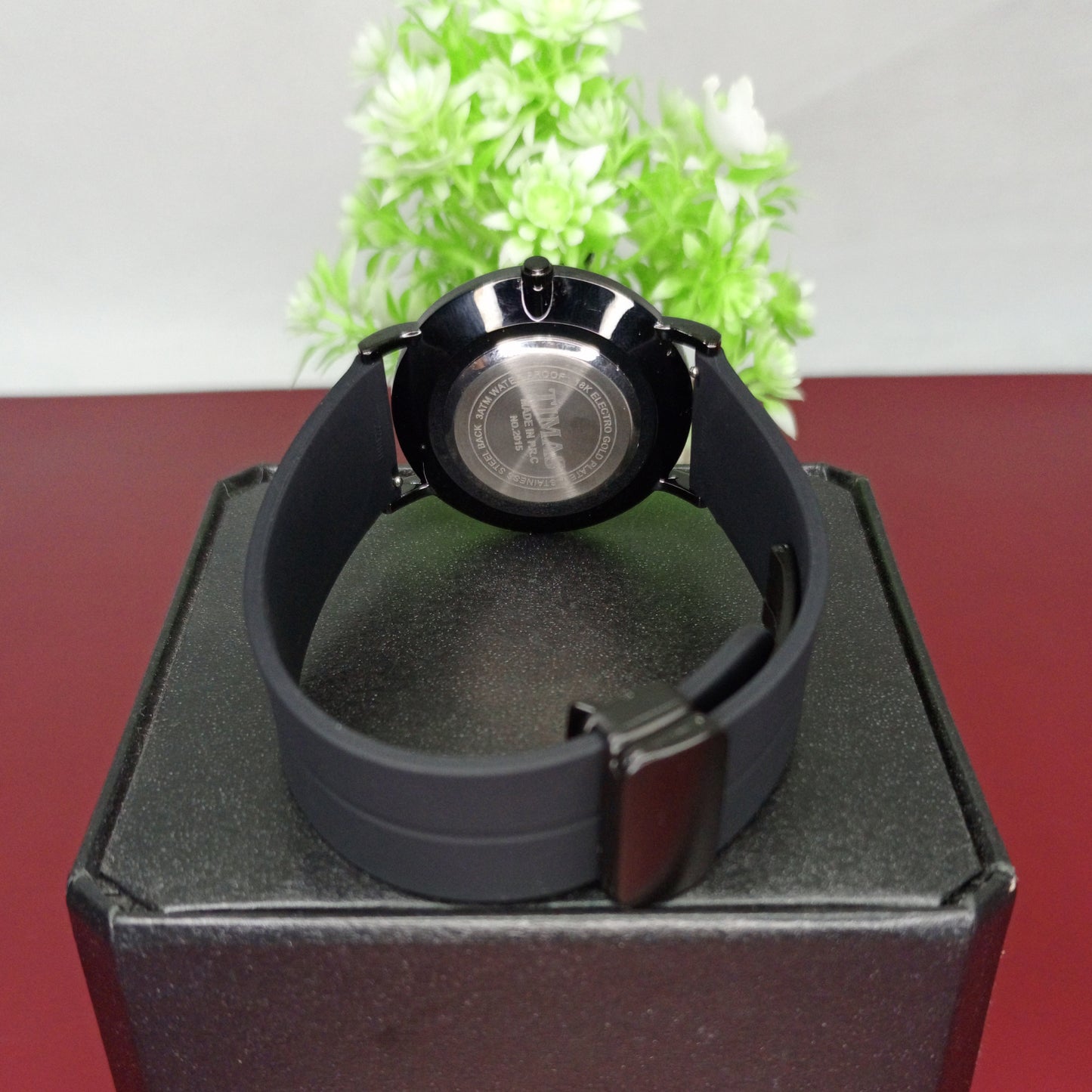 Black Classic Business Class Watch With Date - Timas