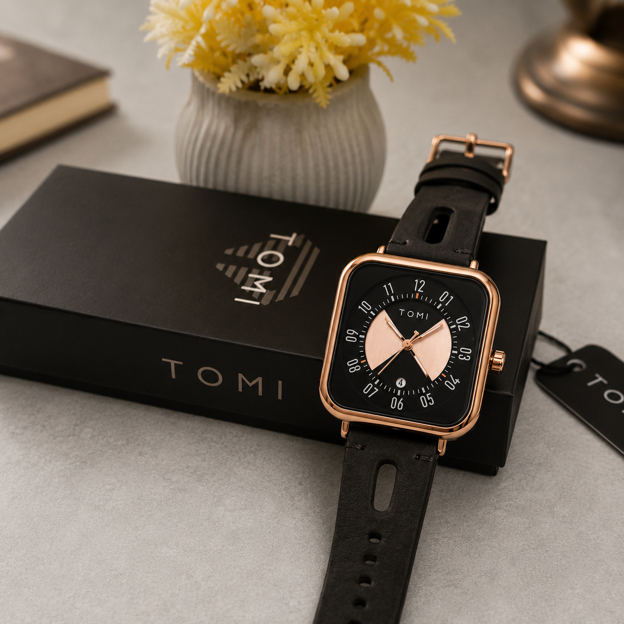 Square Elite Modern Edition With Date - Tomi