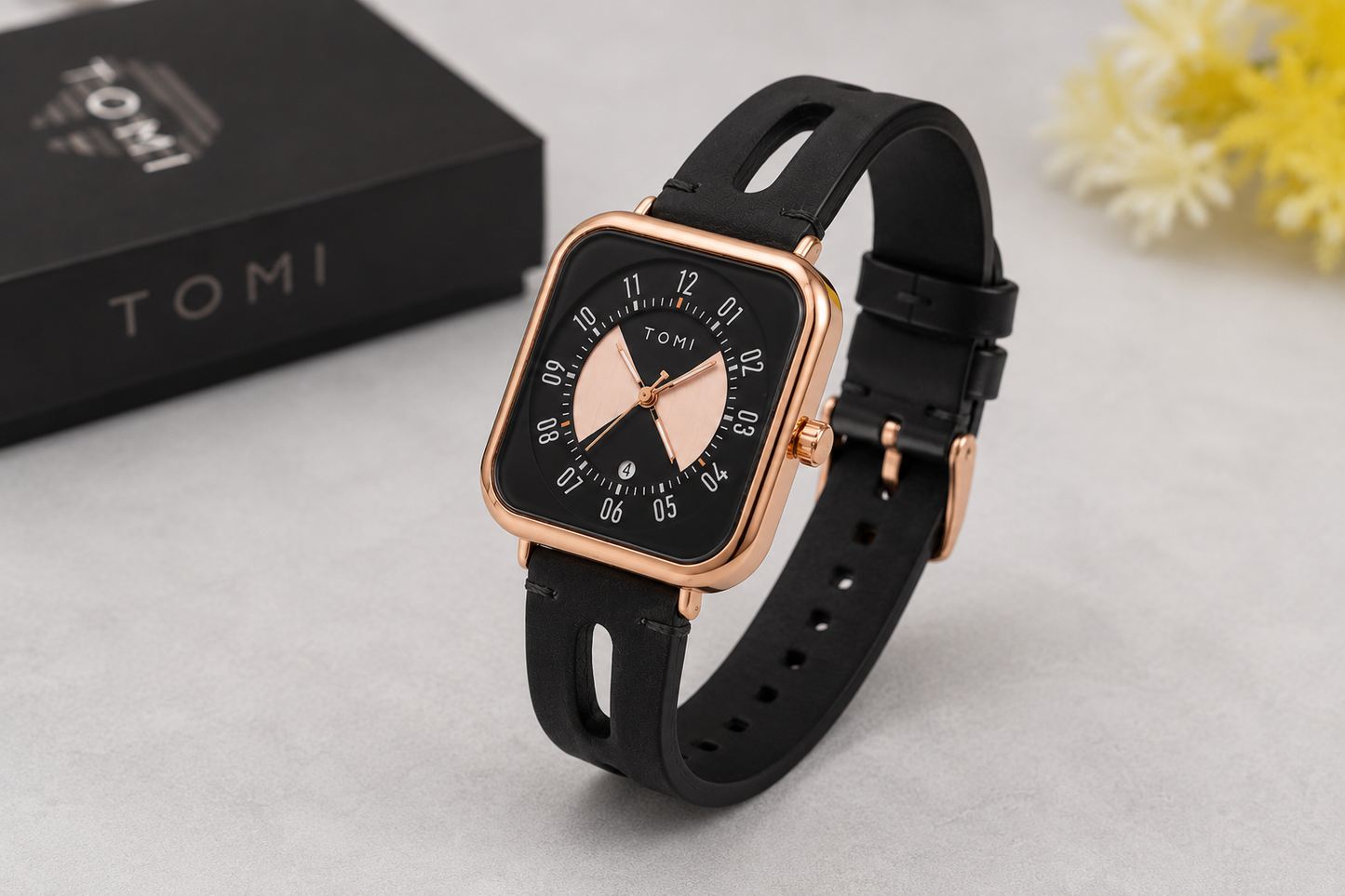 Square Elite Modern Edition With Date - Tomi