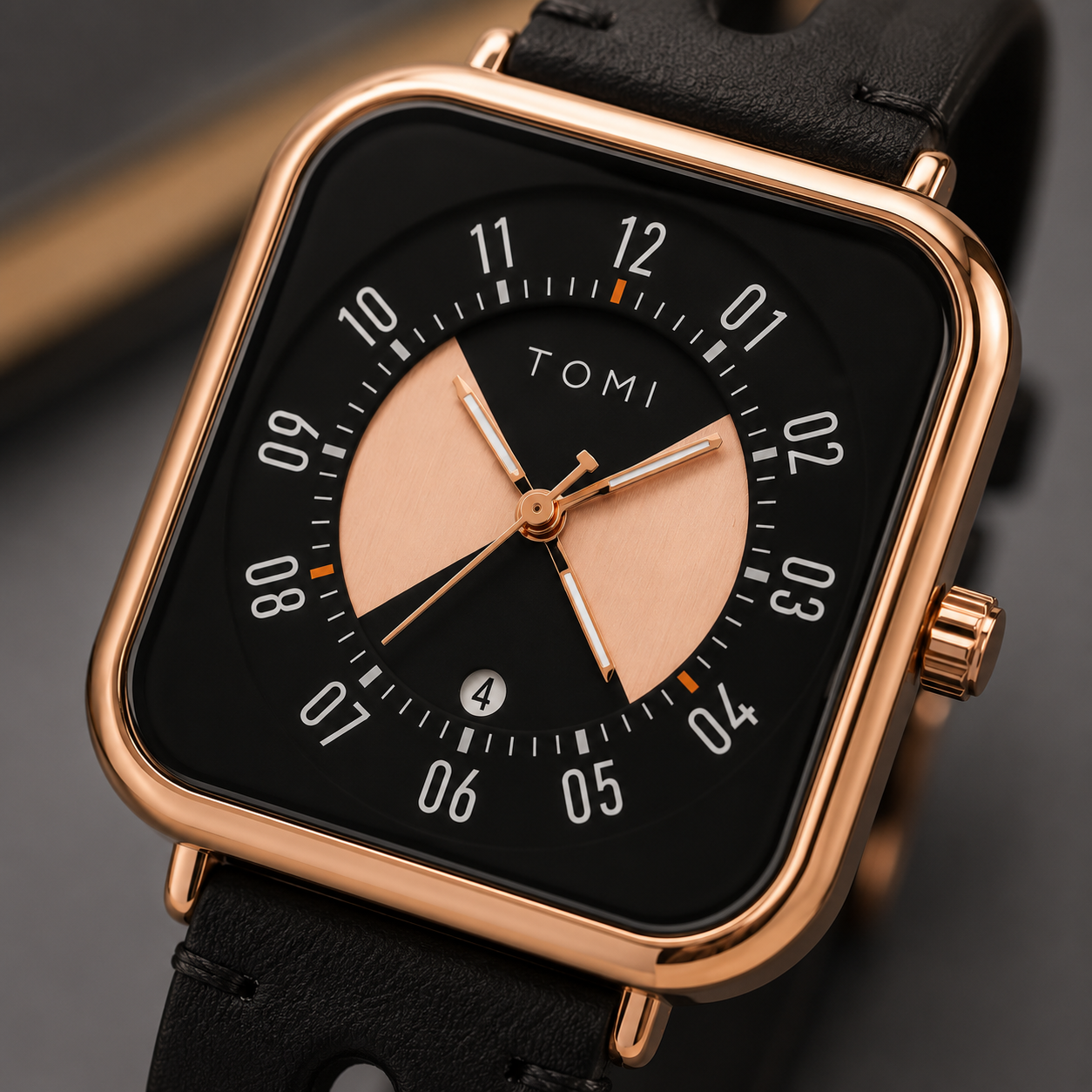 Square Elite Modern Edition With Date - Tomi