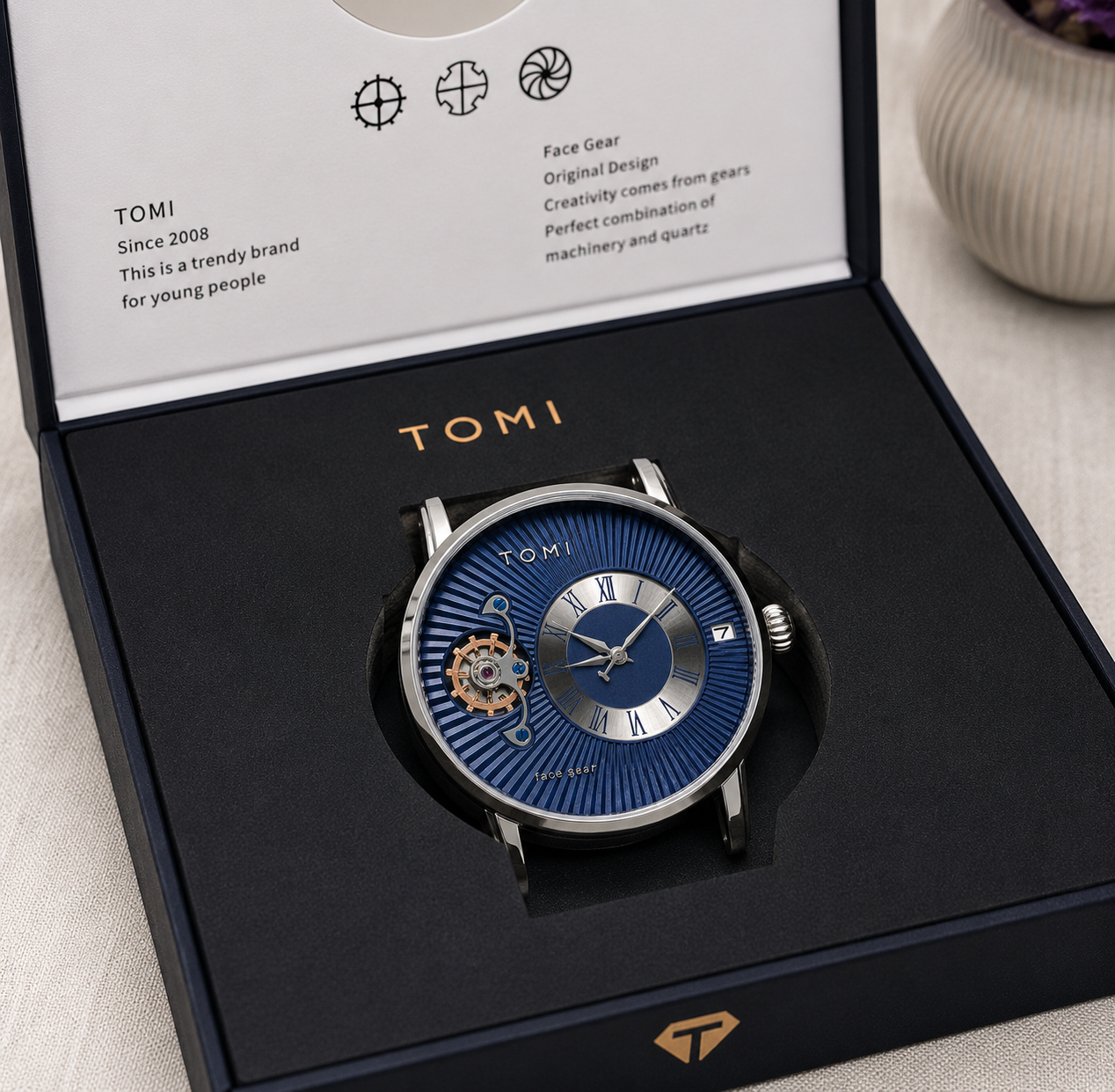Classic Blue - Premium Edition With Date - Tomi