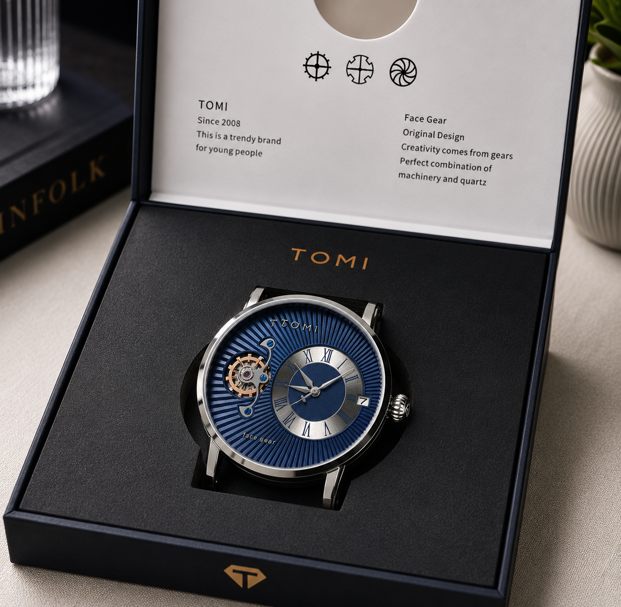Classic Blue - Premium Edition With Date - Tomi
