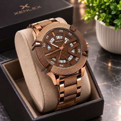 Premium Elite Timepiece - Heavy Chain With Date -  Xenlex