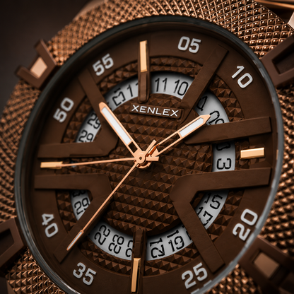 Premium Elite Timepiece - Heavy Chain With Date -  Xenlex